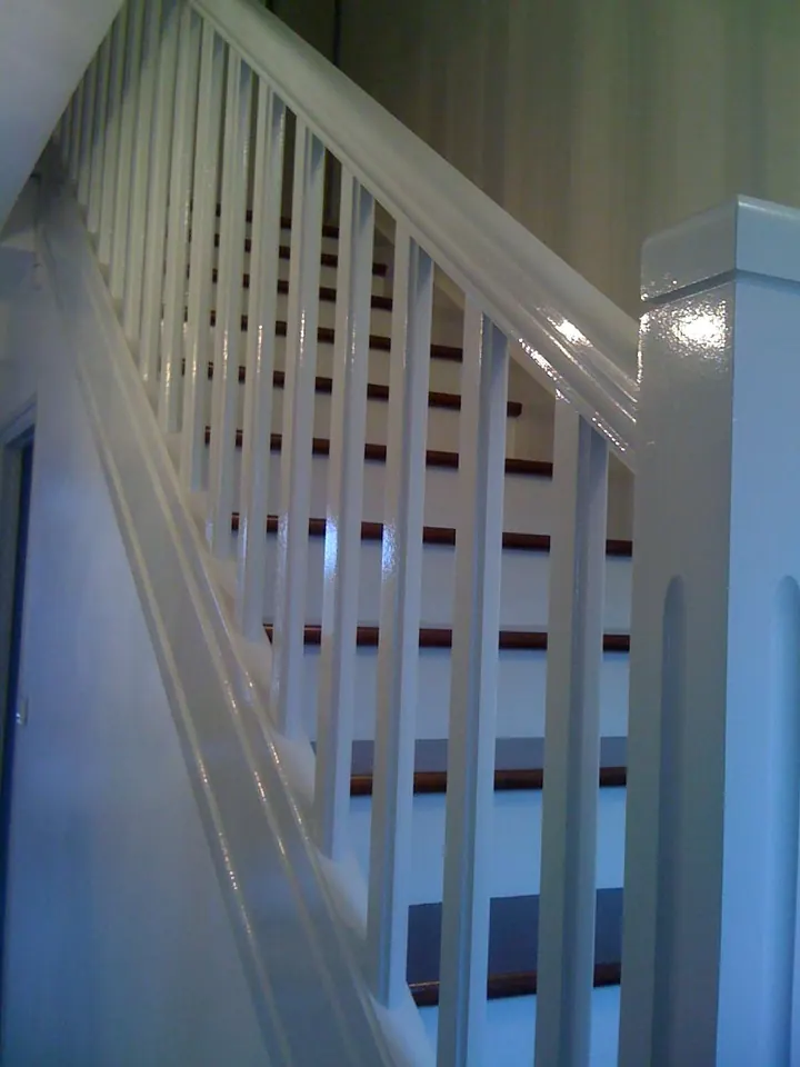Mise en peinture d'un escalier